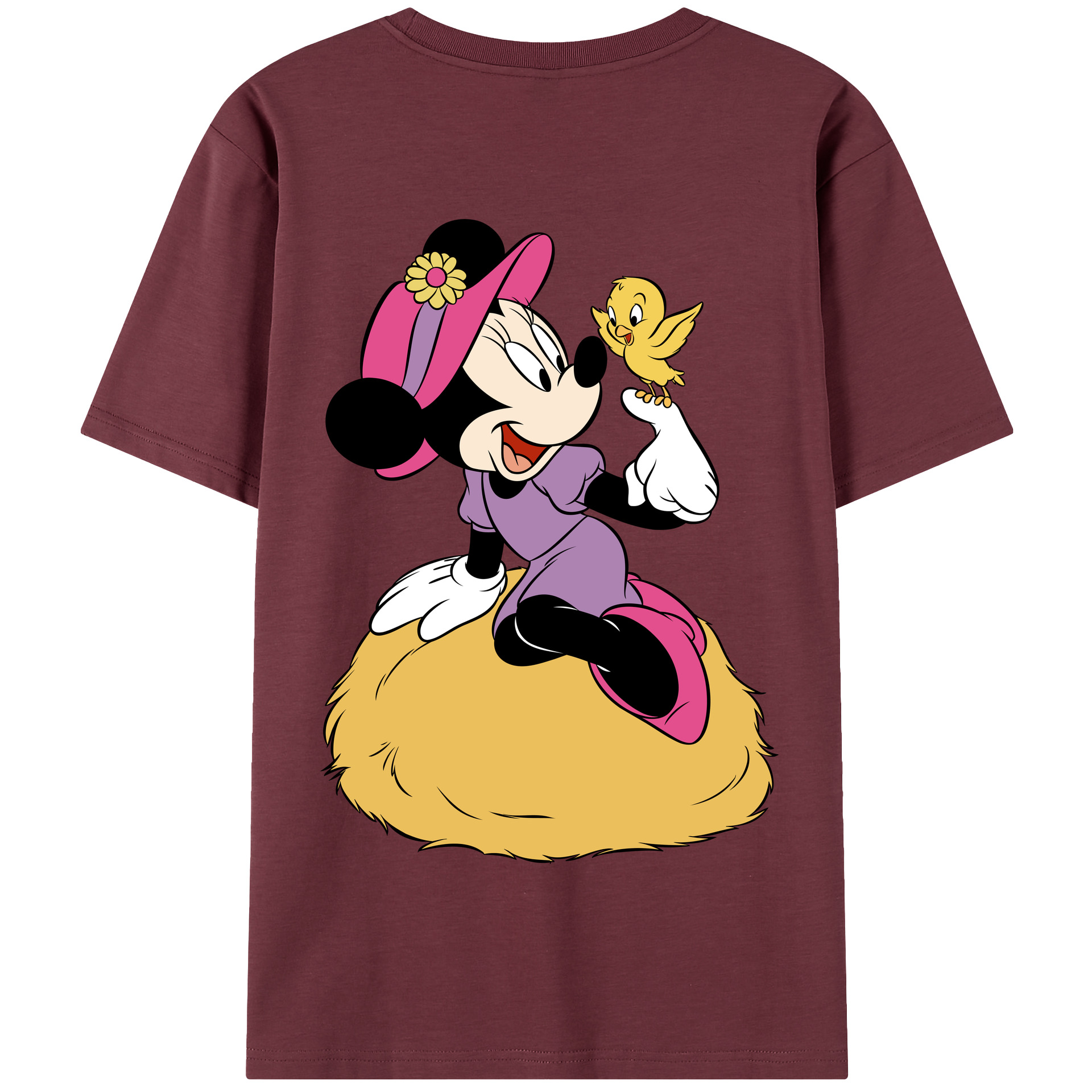 （画像用） ミッキーマウス Mickey Mouse 綿100％半袖Tシャツ（背面プリント）